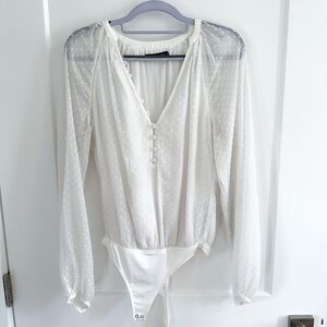 Abercrombie & Fitch Sheer Bodysuit